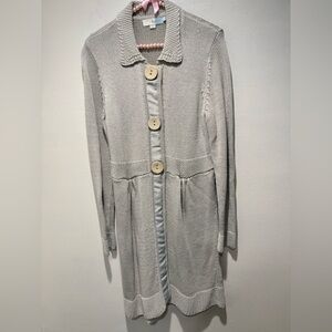 Boden Heavyweight Buttonsnap Cardigan Gray Size 12